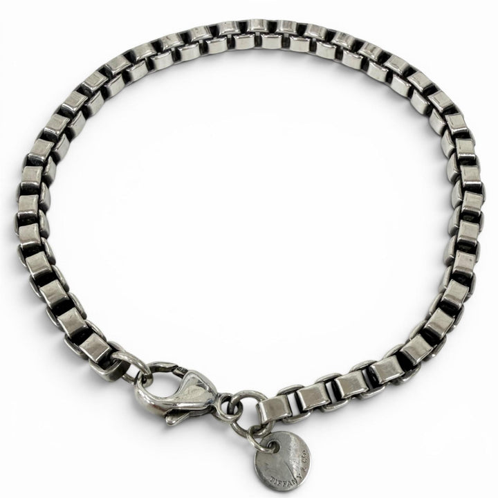 Very Good TIFFANY&Co. bracelet Venetian Silver SV925 mens
