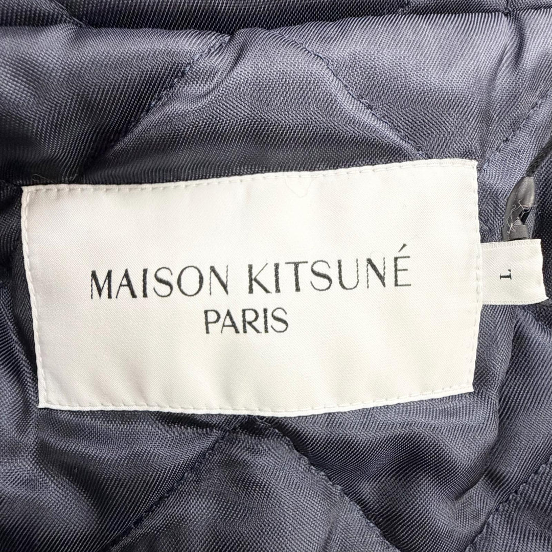 Pristine MAISON KITSUNE mountain hoodie Logo embroidered hooded L HU02280WE0003