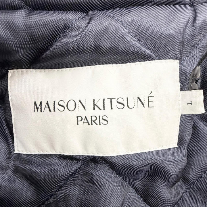 Pristine MAISON KITSUNE mountain hoodie Logo embroidered hooded L HU02280WE0003