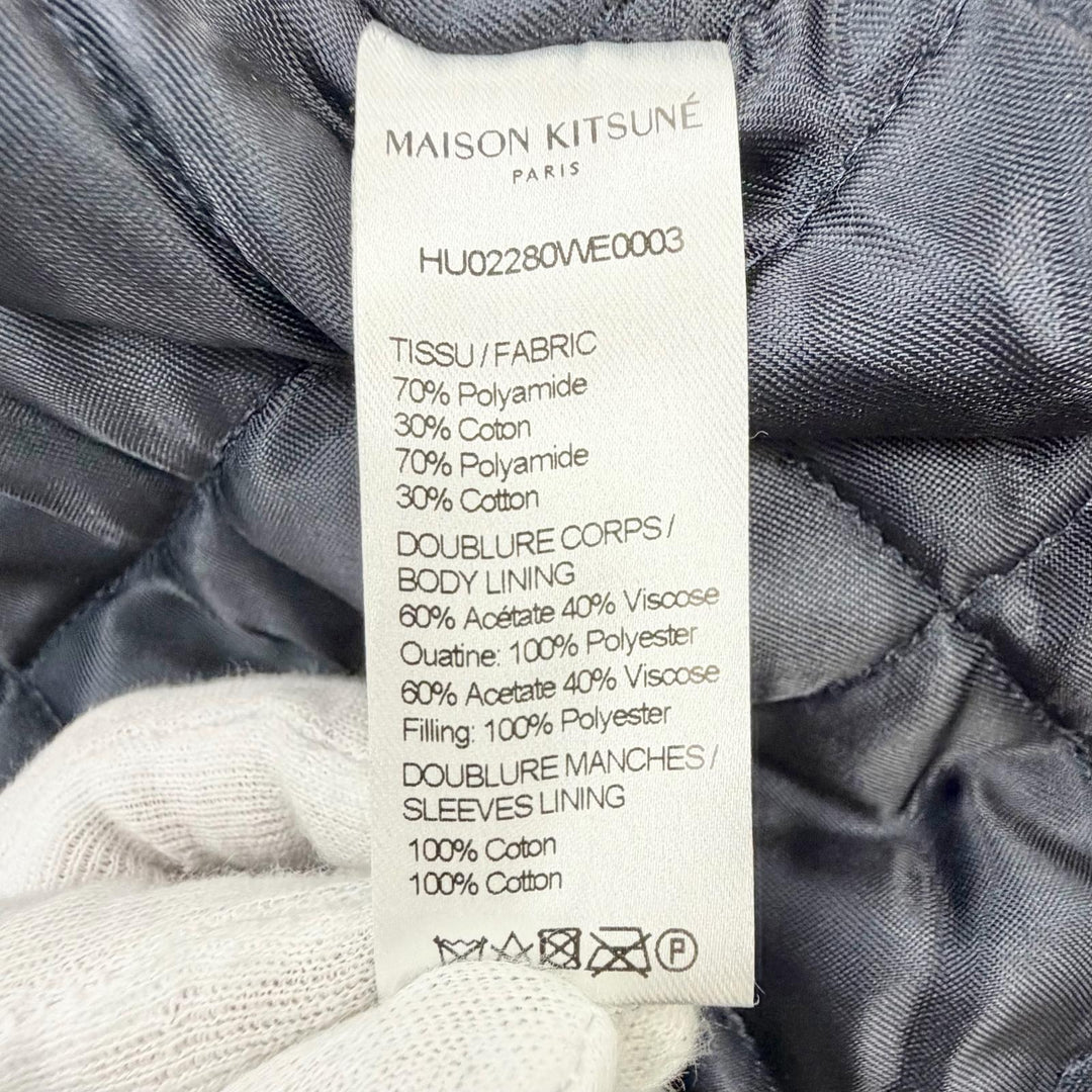 Pristine MAISON KITSUNE mountain hoodie Logo embroidered hooded L HU02280WE0003