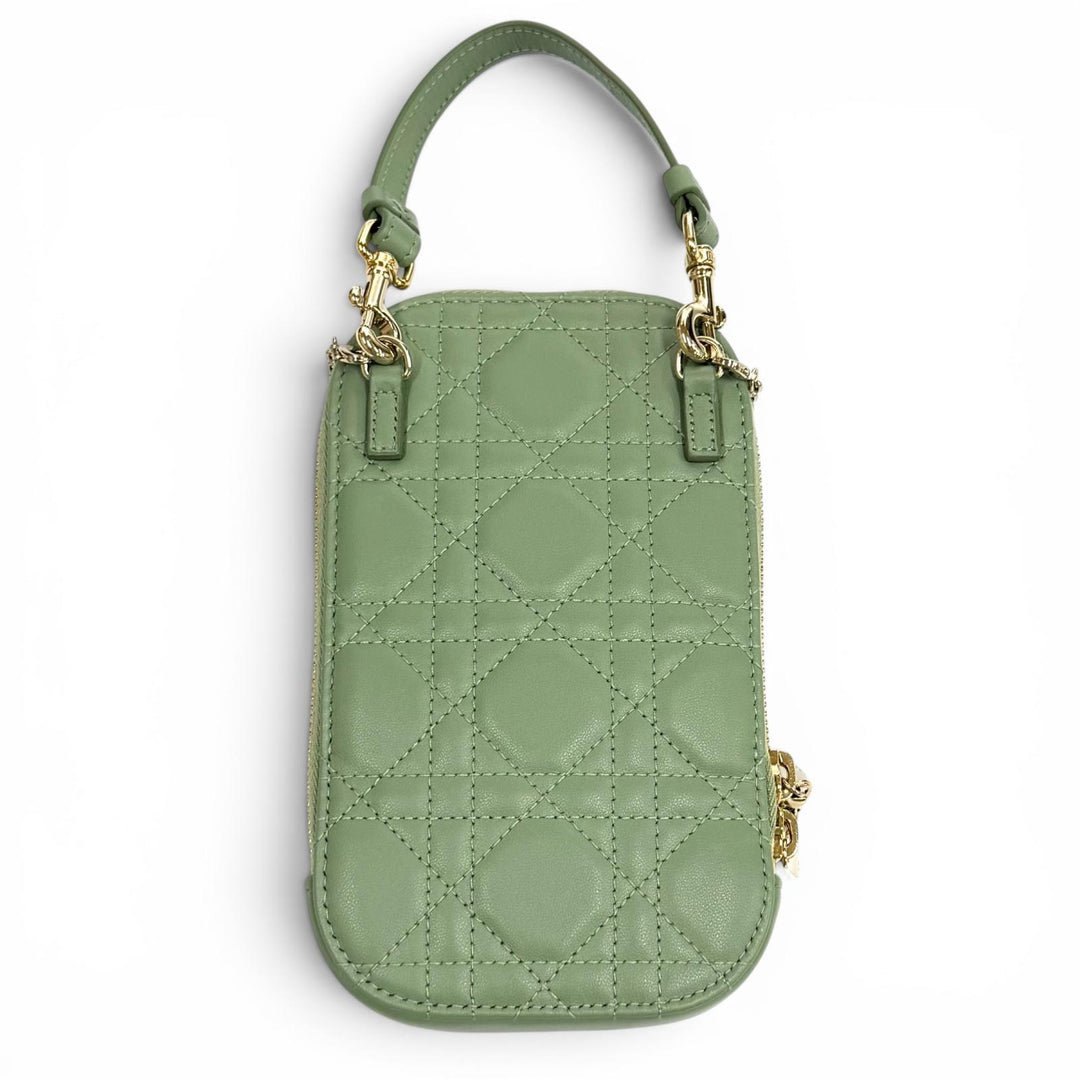 Great Christian Dior Mobile case Lady Dior Call'in Dior phone holder S0872ONMJ