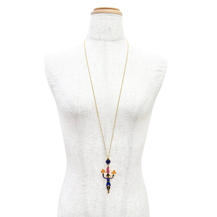 Great HERMES Necklace Boucles d'oreilles Artificier Fireworks Master Pendant