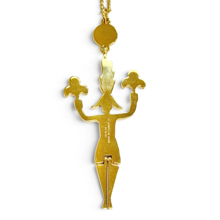 Great HERMES Necklace Boucles d'oreilles Artificier Fireworks Master Pendant