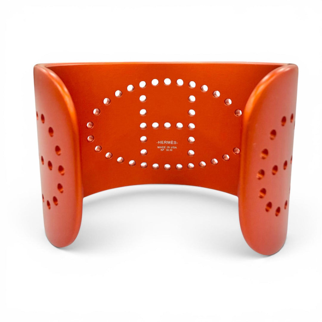 Excellent HERMES Bangle evelyn bangle H Logo Chaine d'Ancre Bracelet Orange