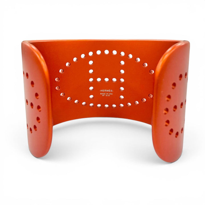 Excellent HERMES Bangle evelyn bangle H Logo Chaine d'Ancre Bracelet Orange