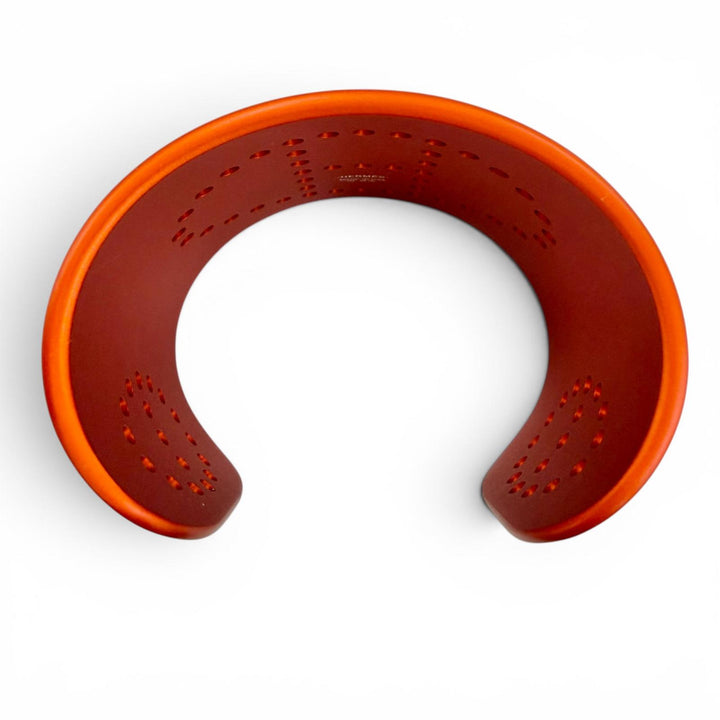 Excellent HERMES Bangle evelyn bangle H Logo Chaine d'Ancre Bracelet Orange