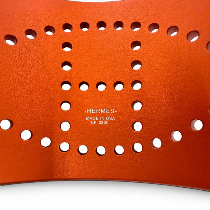 Excellent HERMES Bangle evelyn bangle H Logo Chaine d'Ancre Bracelet Orange