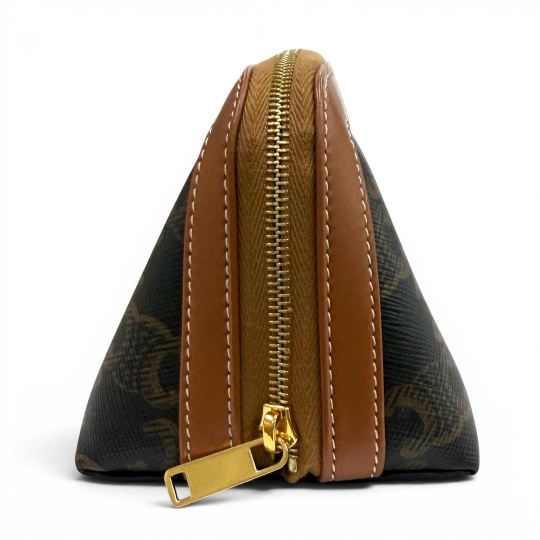 Great CELINE Cosmetics Pouch Small Cosmetic Pouch Triomphe canvas Women 4M1622CZ