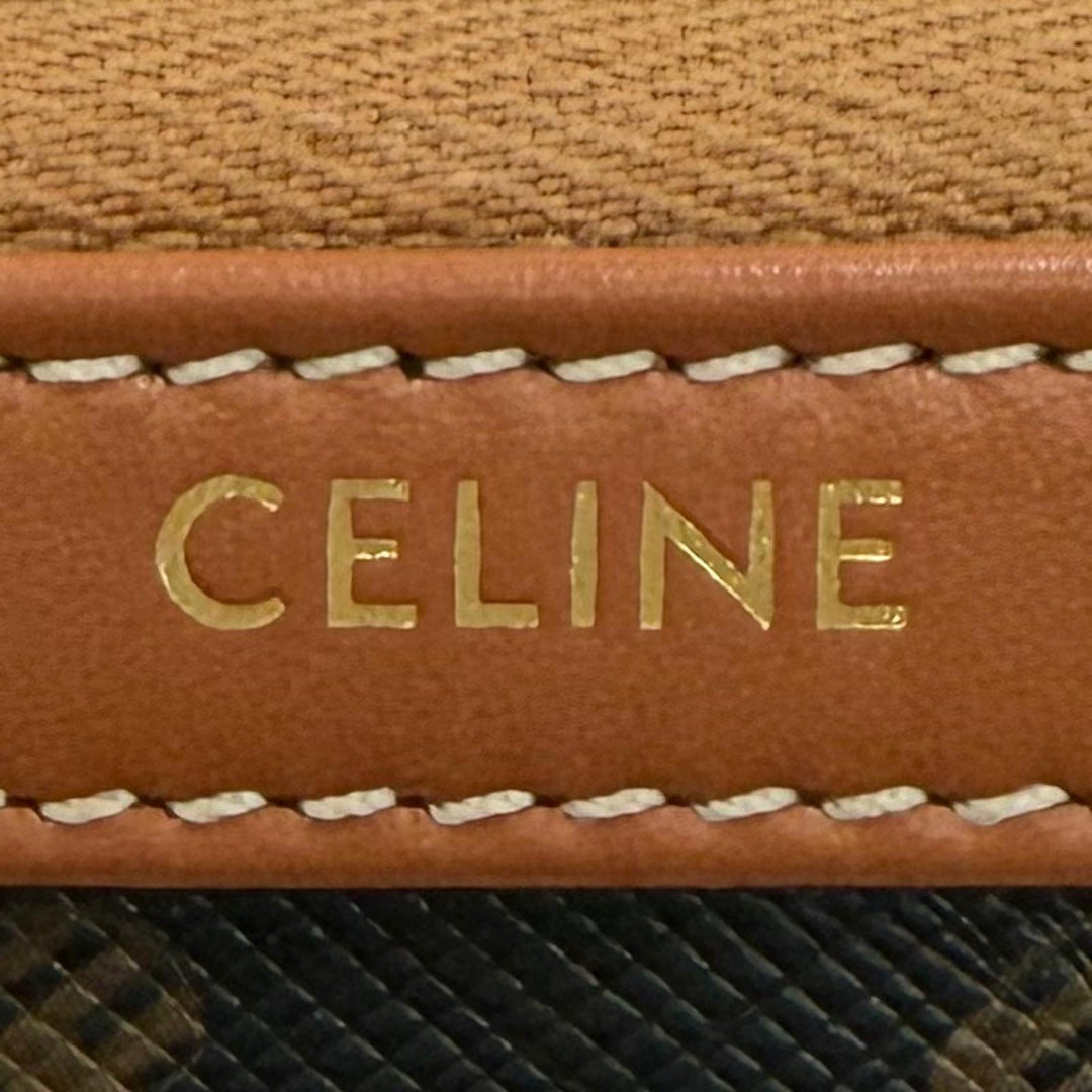 Great CELINE Cosmetics Pouch Small Cosmetic Pouch Triomphe canvas Women 4M1622CZ
