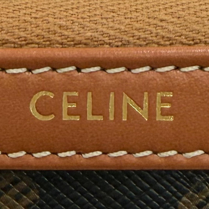 Great CELINE Cosmetics Pouch Small Cosmetic Pouch Triomphe canvas Women 4M1622CZ