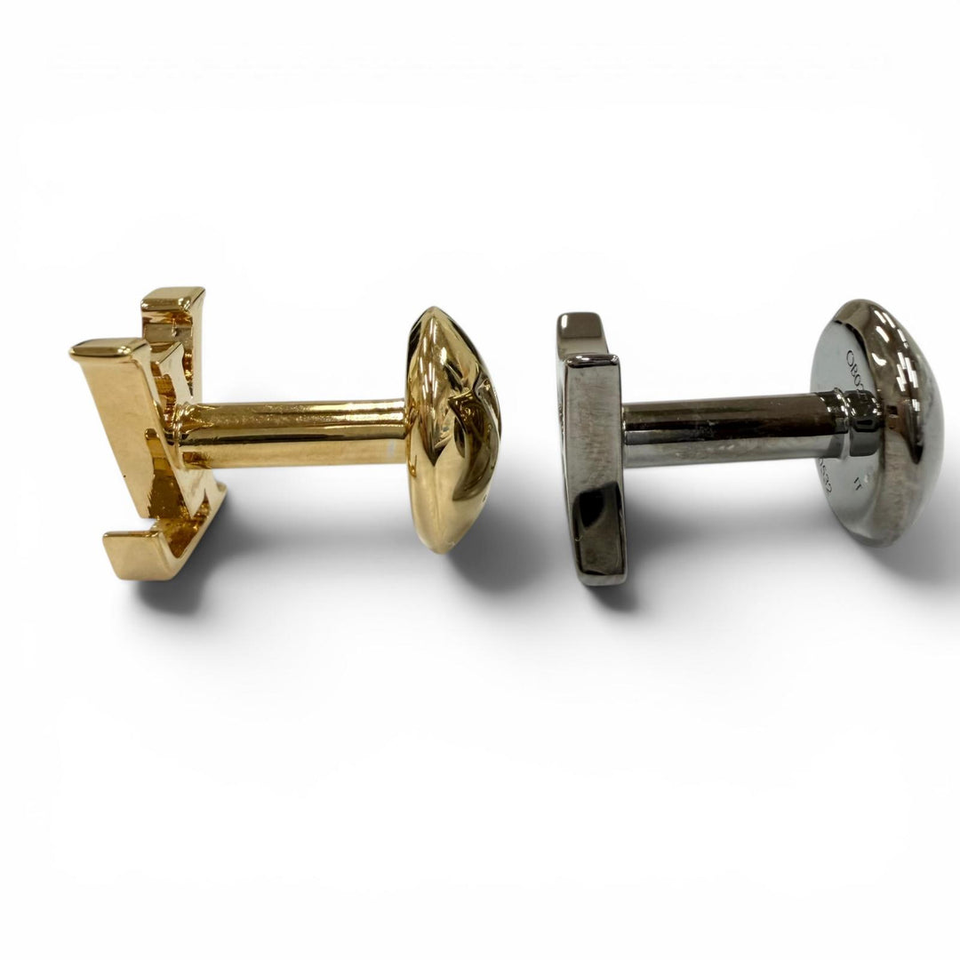 Excellent LOUIS VUITTON Cufflinks Bouton de Manchette LV Instinct M00532