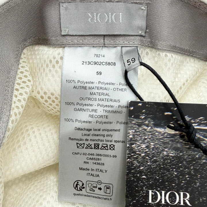 Excellent DIOR hat Logo motif hat, bucket hat/athletic white mens 213C902C5808