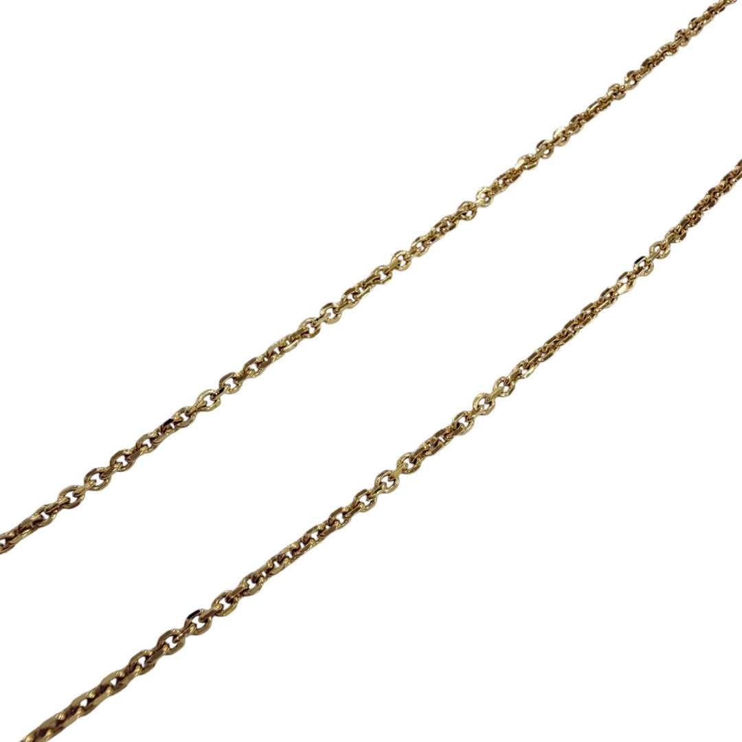 Excellent Christian Dior Clair D Lune Necklace CD logo rhinestone gold Women