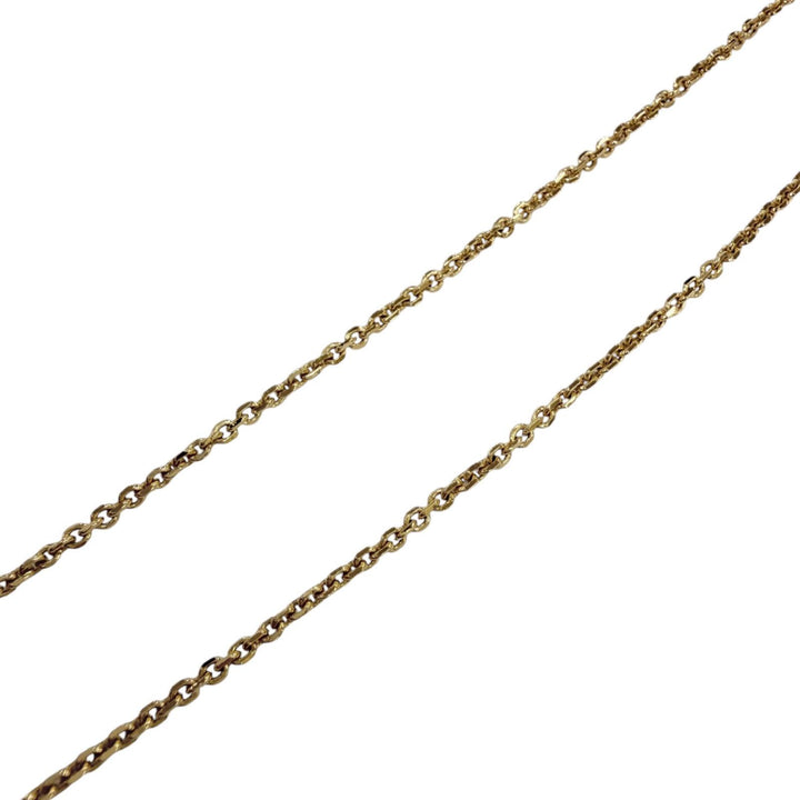 Excellent Christian Dior Clair D Lune Necklace CD logo rhinestone gold Women