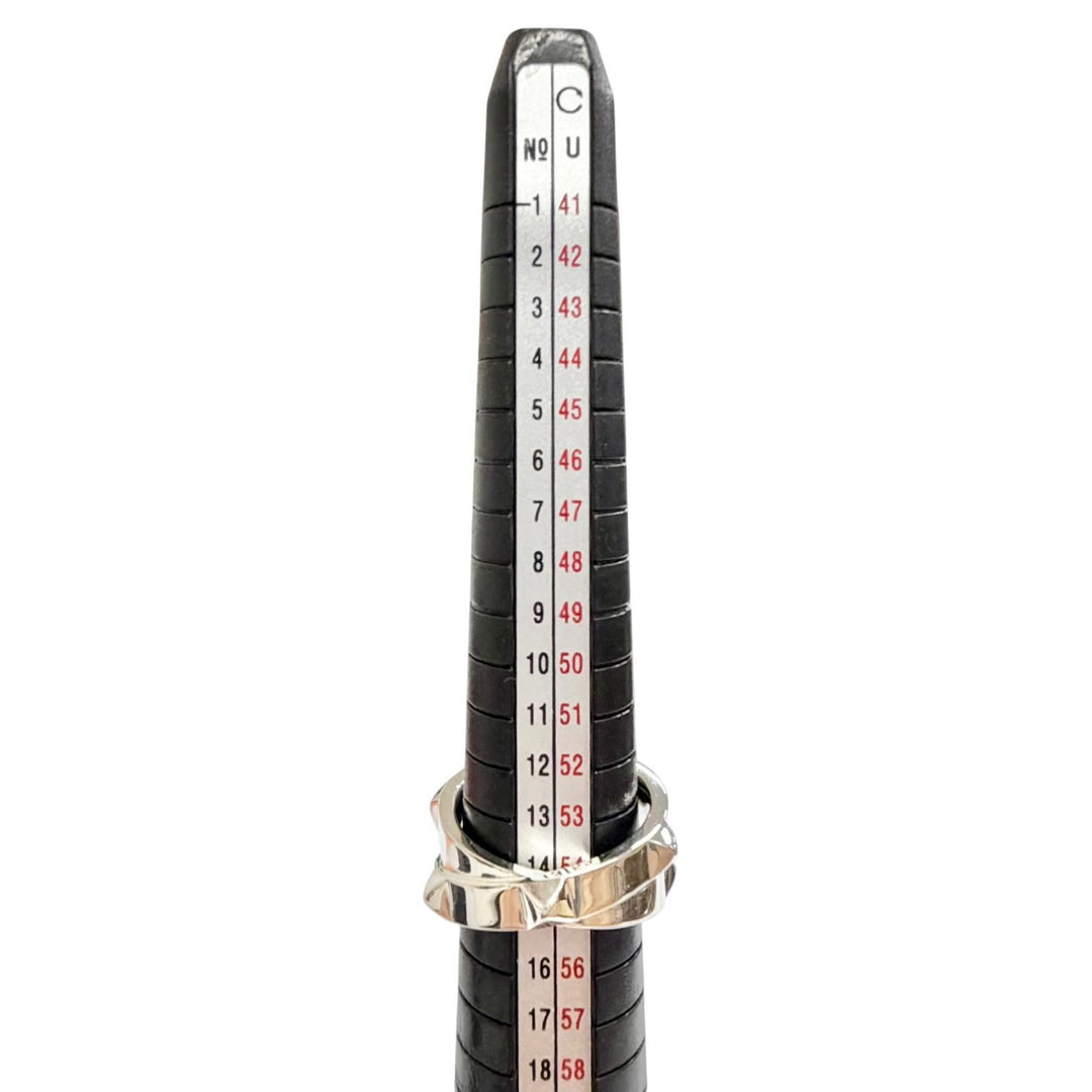 Great HERMES Ring ring Hermès Clou de H Double Ring Silver AG925 Women 54