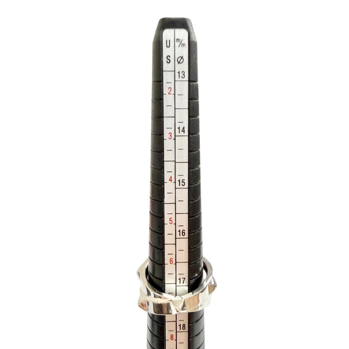 Great HERMES Ring ring Hermès Clou de H Double Ring Silver AG925 Women 54