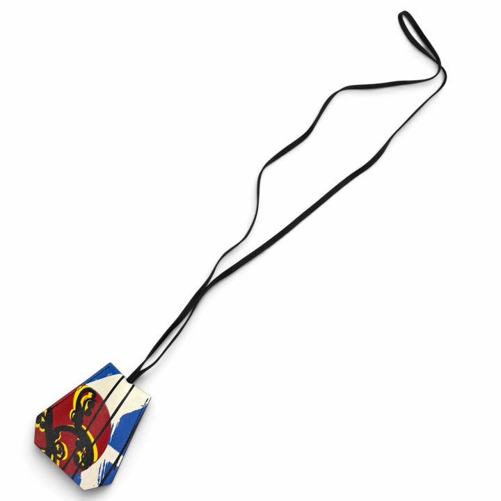 Excellent HERMES Necklace Clochette Skates Vaux Swift Leather Women