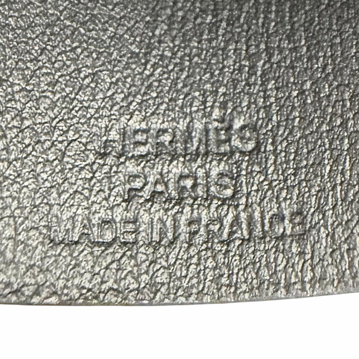 Excellent HERMES Necklace Clochette Skates Vaux Swift Leather Women