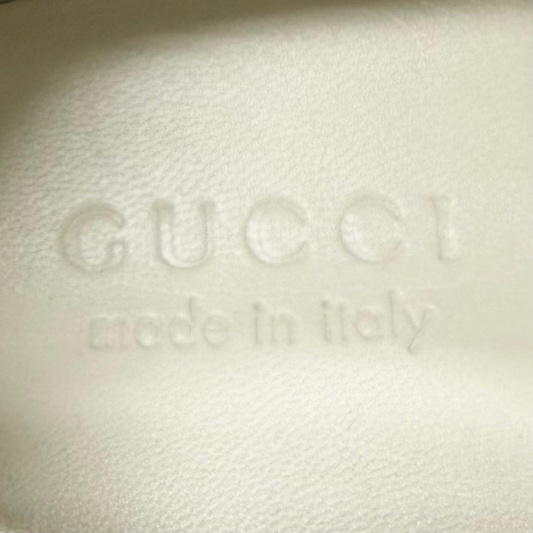 Pristine GUCCI Low cut sneakers Screener beige GG canvas mens 6 812638
