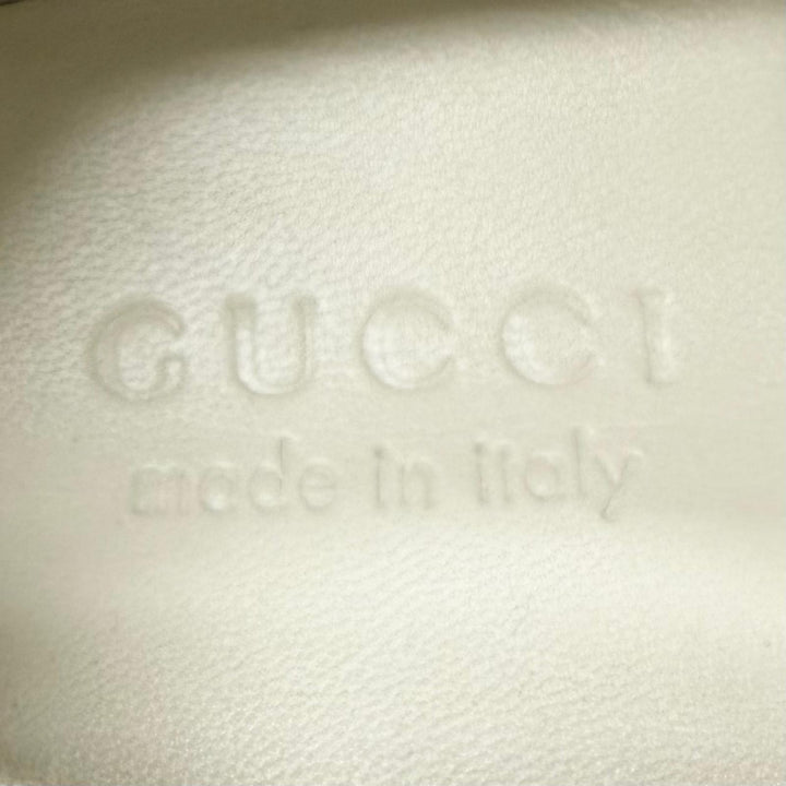 Pristine GUCCI Low cut sneakers Screener beige GG canvas mens 6 812638