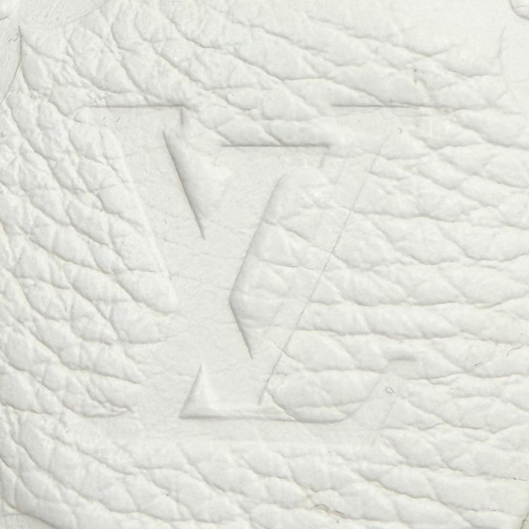 Pristine LOUIS VUITTON Low cut sneakers Monogram blue leather mens 8.5