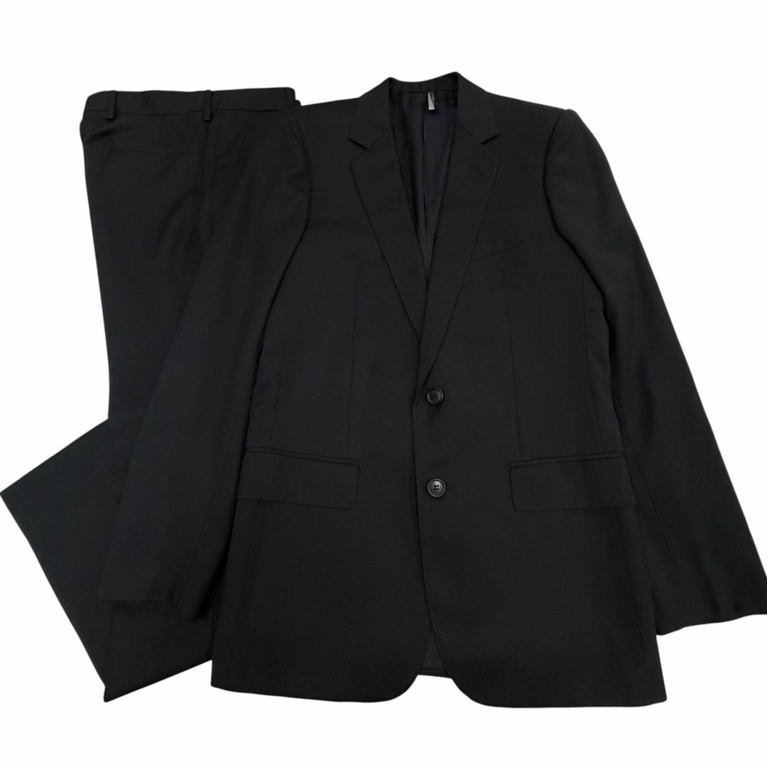 Excellent Dior HOMME two-piece set black wool mens 46 6HH1074623