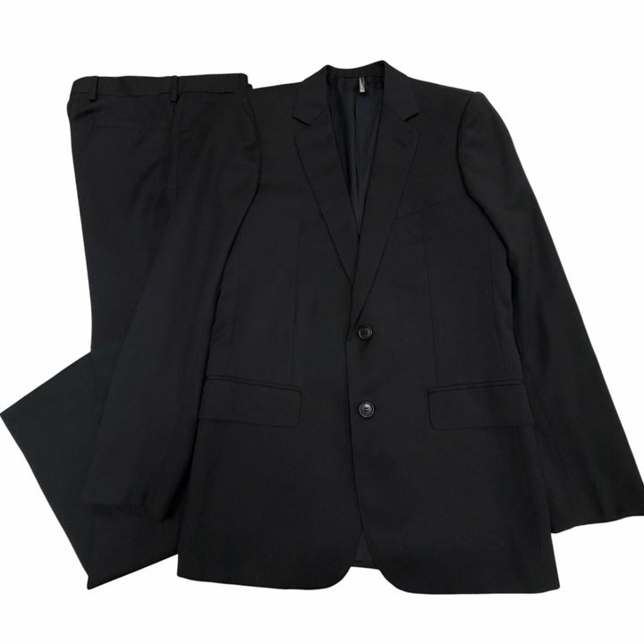 Excellent Dior HOMME two-piece set black wool mens 46 6HH1074623