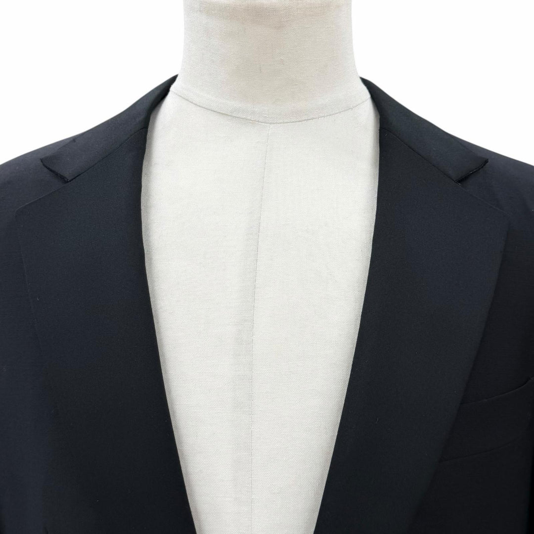 Great GUCCI two-piece set Tom Ford era formal single suit black wool mens 46