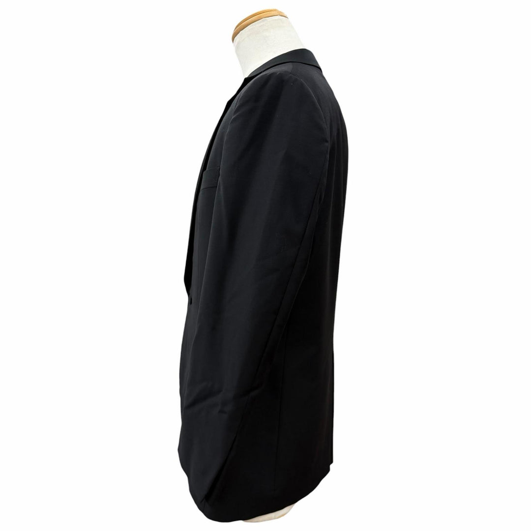 Great GUCCI two-piece set Tom Ford era formal single suit black wool mens 46