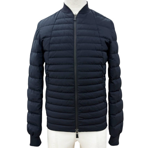 Great Herno Down jacket Laminar double zip up Dark navy polyester mens 44