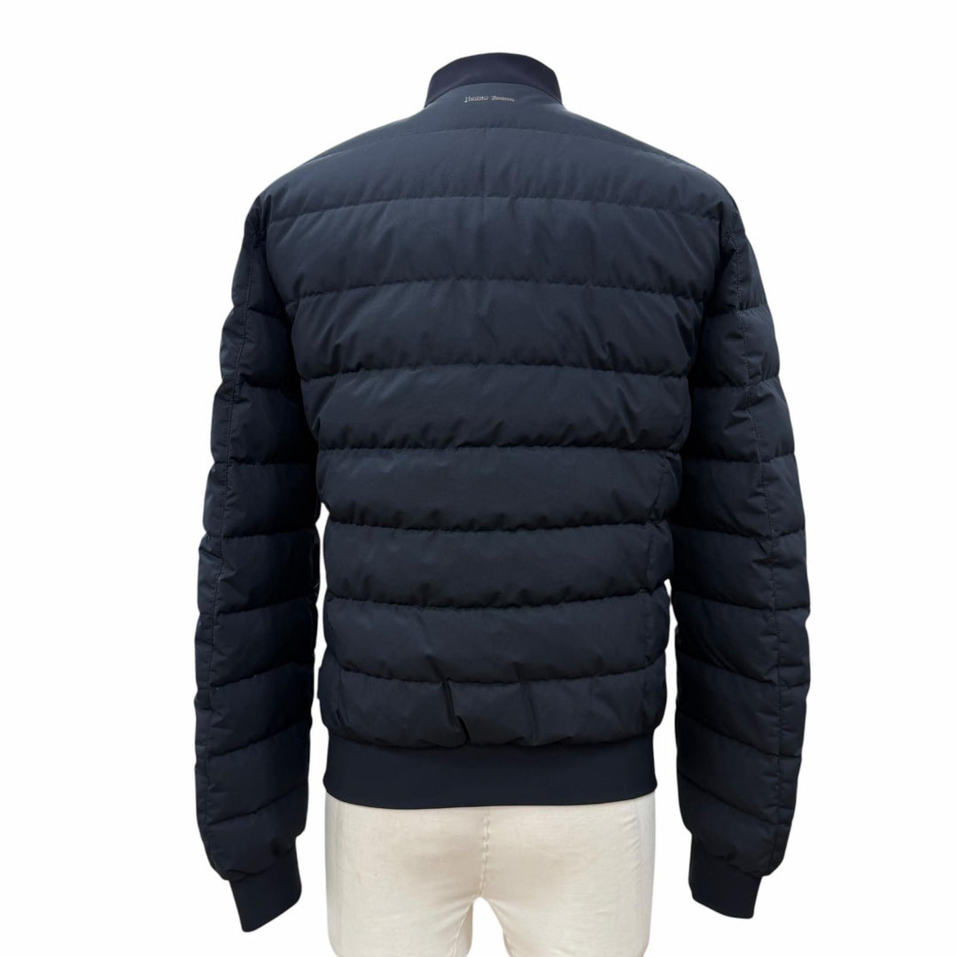 Great Herno Down jacket Laminar double zip up Dark navy polyester mens 44