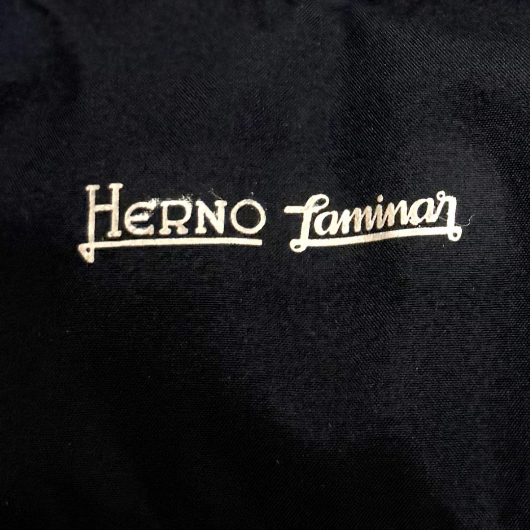 Great Herno Down jacket Laminar double zip up Dark navy polyester mens 44