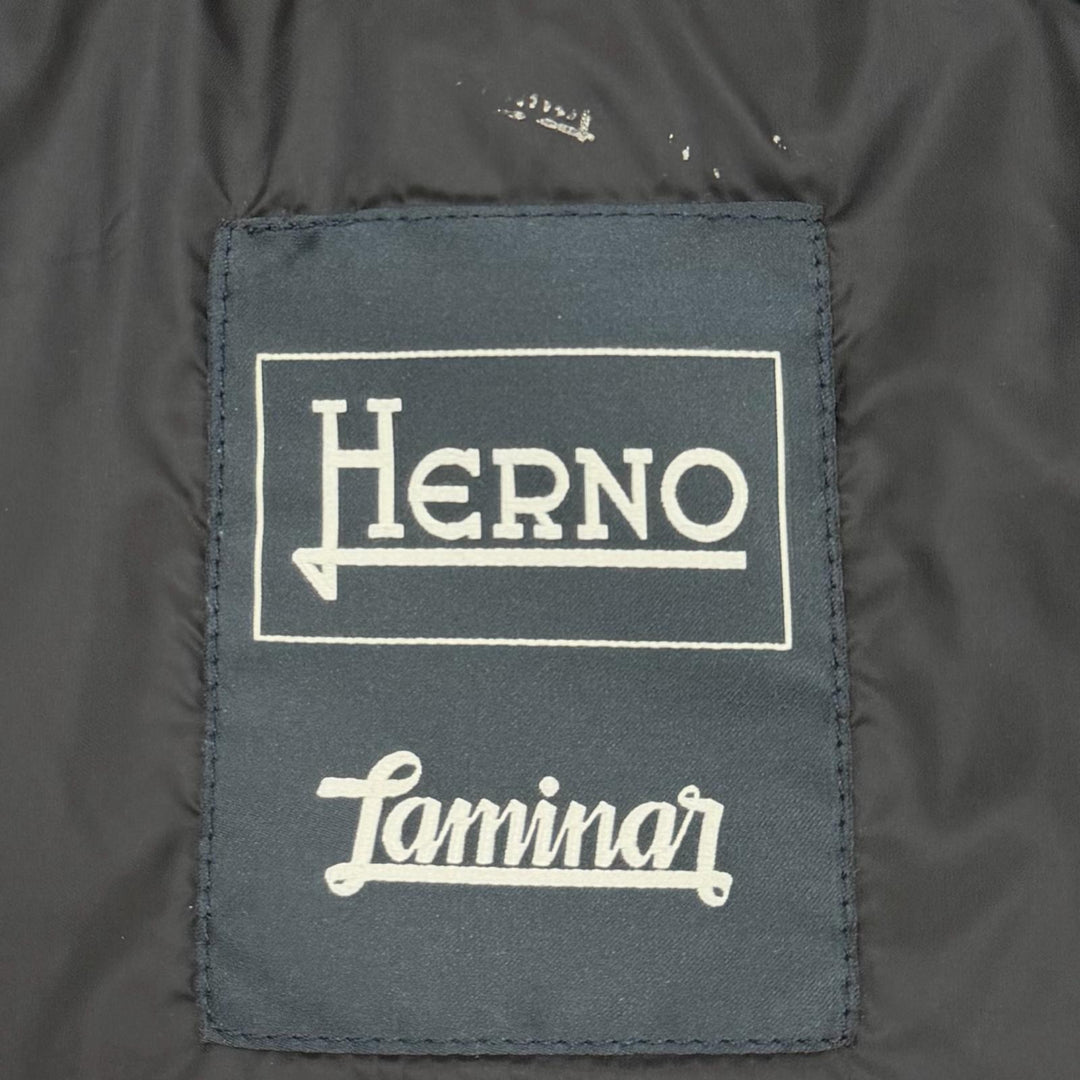 Great Herno Down jacket Laminar double zip up Dark navy polyester mens 44