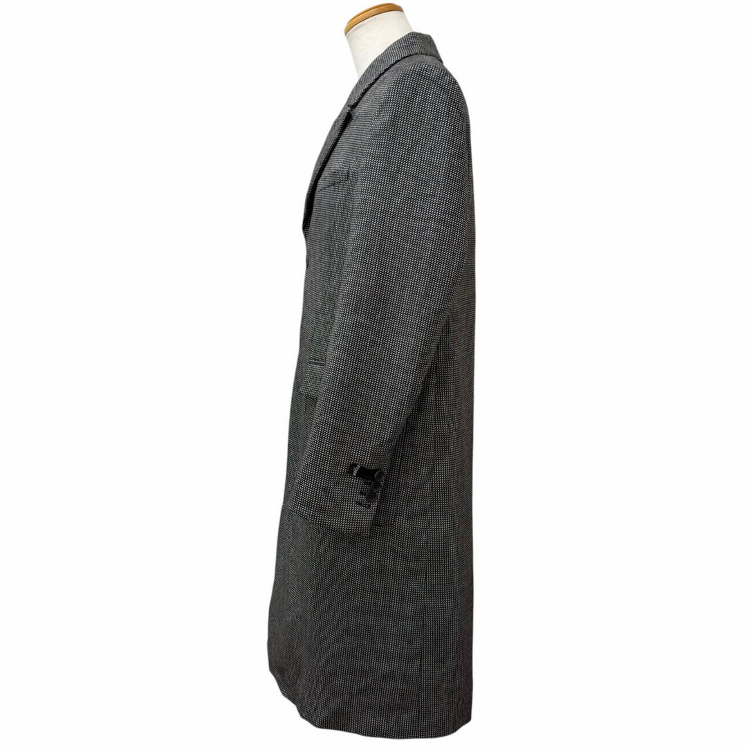 Pristine FENDI Chester coat Modified lapel, all-over pattern Gray