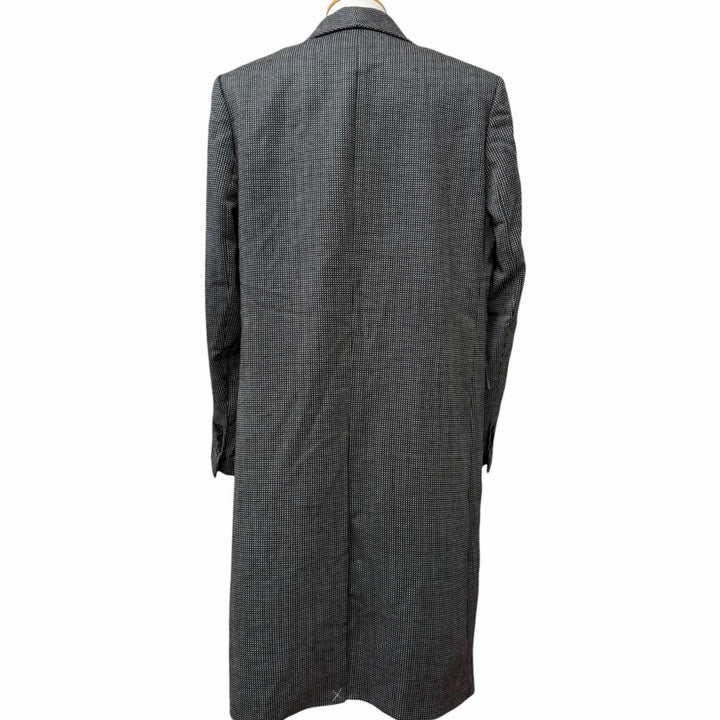 Pristine FENDI Chester coat Modified lapel, all-over pattern Gray