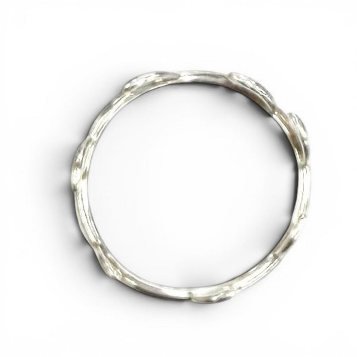 Great TIFFANY&Co. Ring ring olive leaf bundling Silver AG925 Women