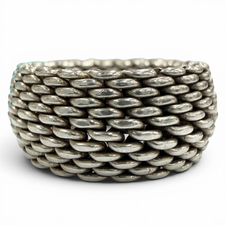 Excellent TIFFANY&Co. Ring ring Somerset Silver 925 mens