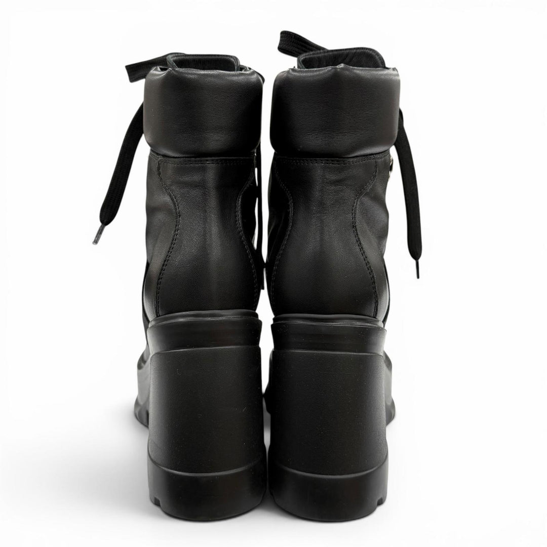 Excellent ROGER VIVIER short boots VIV UTILITY BOOTIE 85 black leather Women 35