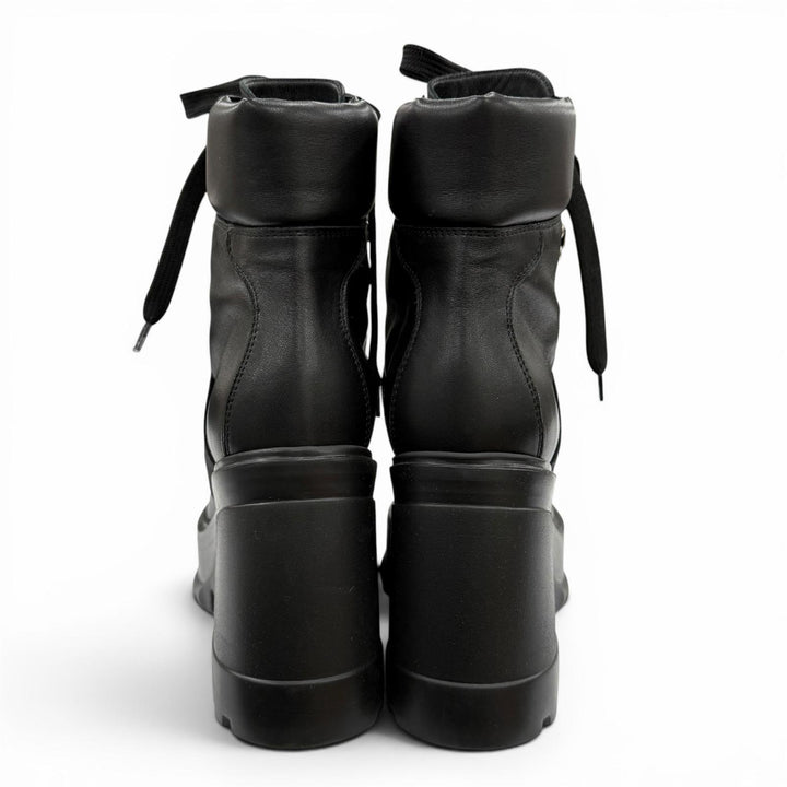 Excellent ROGER VIVIER short boots VIV UTILITY BOOTIE 85 black leather Women 35
