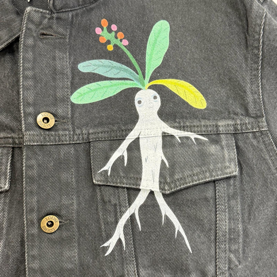 Excellent LOEWE Denim Jacket Sna Fujita Collaboration Mandragora 44 H526Y50W15