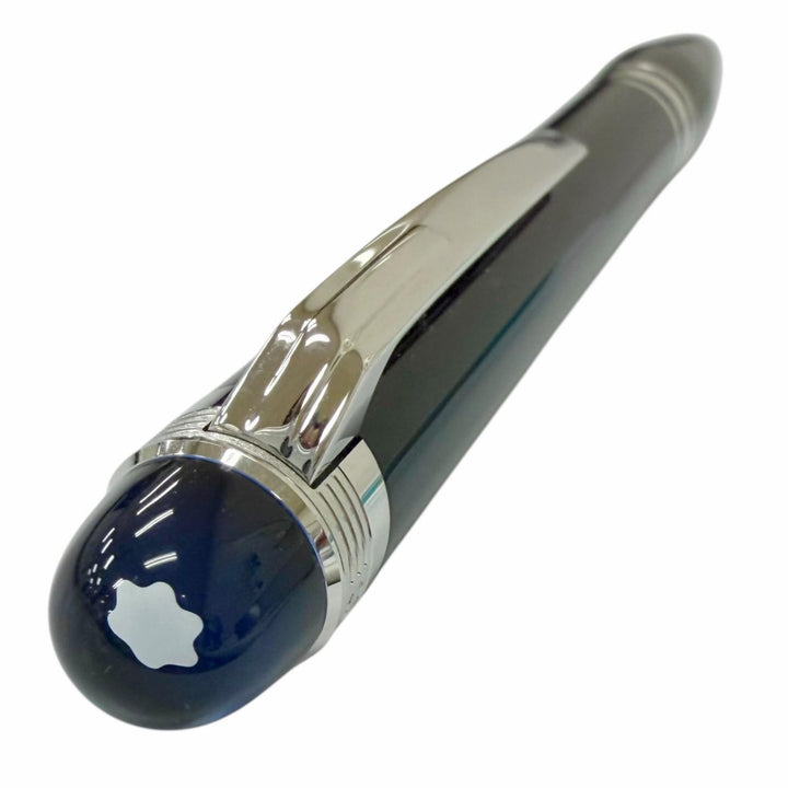 Pristine MONTBLANC Ballpoint pen Starwalker New Blue Dome black