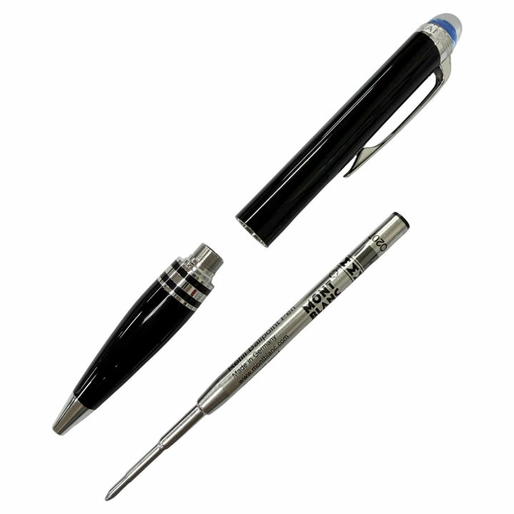 Pristine MONTBLANC Ballpoint pen Starwalker New Blue Dome black