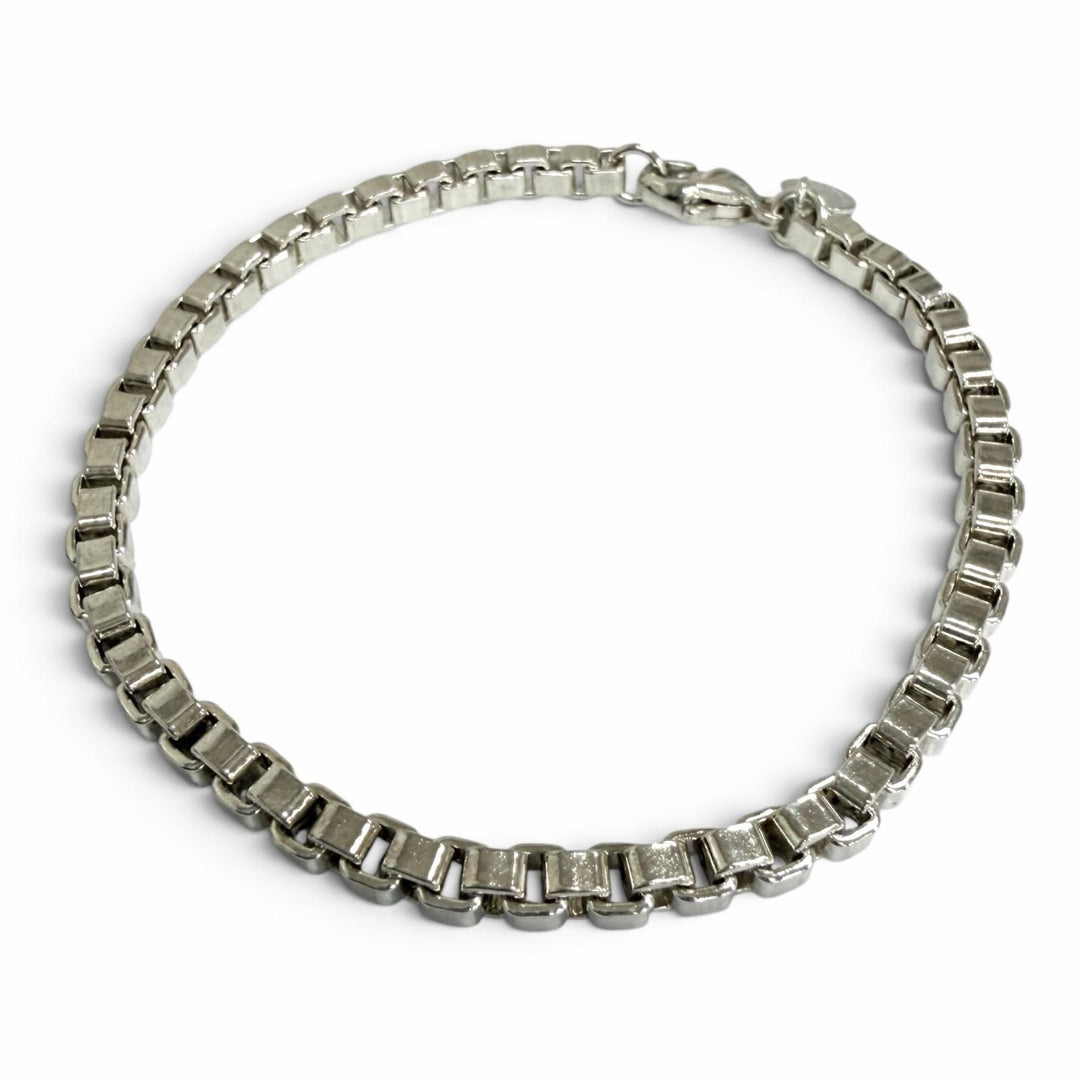 Excellent TIFFANY&Co. bracelet Venetian Chain Silver SV925 mens