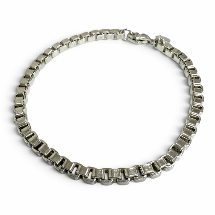 Excellent TIFFANY&Co. bracelet Venetian Chain Silver SV925 mens