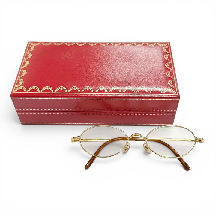 Great Cartier sunglasses Trinity gold Women