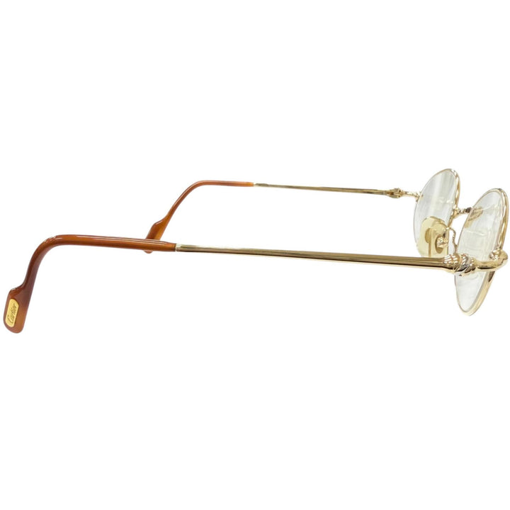 Great Cartier Glasses Trinity Oval Frame gold mens
