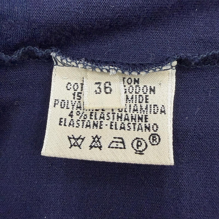 Great HERMES Short sleeve T-shirt Gaultier era embossed carriage with H logo 36