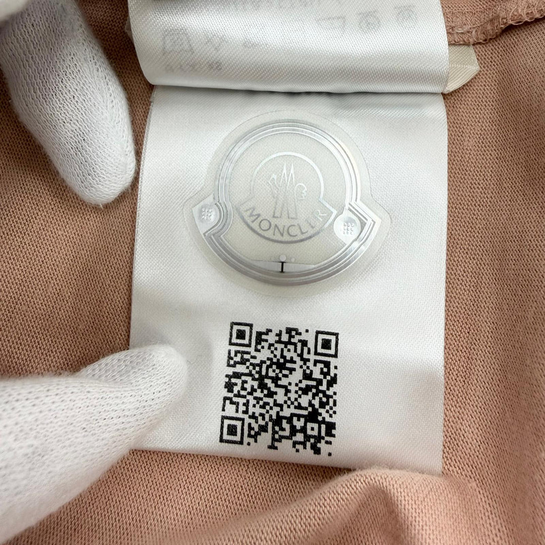 Pristine MONCLER Short sleeve T-shirt MAGLIA MANICA CORTA Logo patch cotton XS
