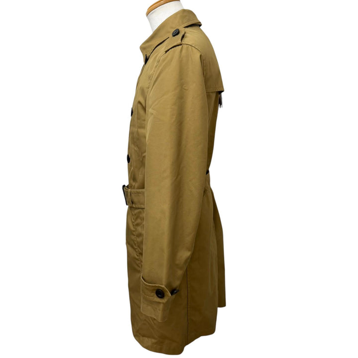 Great COACH trench coat Chin strap belted beige cotton mens S