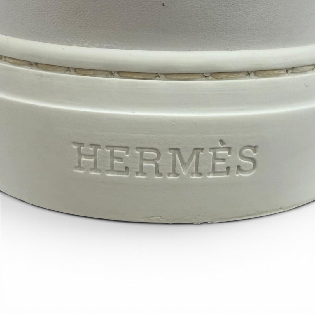 Great HERMES sneakers Day Kelly Metal Leather Lace-Up Canvas Bag pink canvas 37